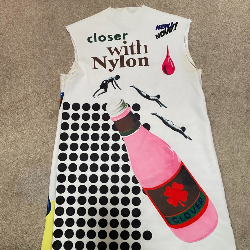 Raf Simons Graphic Top with Pink and Black Accents